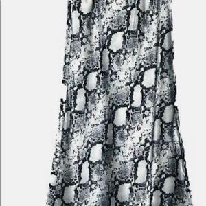 Victoria's Secret Snake Print Satin Skirt